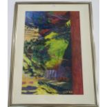 MAUREEN BINNIE (SCOTTISH b.1958) STUDIO WINDOW WITH MARGUERITES  Pastel, 90 x 90cm  Together with
