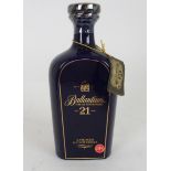 BALANTINES 21 YEAR OLD VERY OLD RARE AGED SCOTCH WHISKY with presentation case Condition Report: