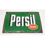 PERSIL by HENKEL Enamel advertising sign, 60cm x 40 Condition Report:Available upon request