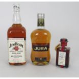 JURA ORIGIN ORKNEY SCOTCH WHISKY 10 Year Old, Jim Beam White Label 4 Year Old, Vintage Character