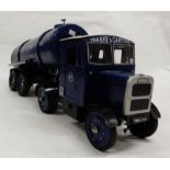 A LARGE SCRATCH-BUILT TOY LORRY, IN MANBRE & GARTONS LIVERY Approx. 85cm long x 23cm wide Manbre &
