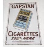 CAPSTAN CIGARETTES SOLD HERE Navy Cut Medium Strength enamel advertising sign 91cm x 61cm
