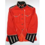 A King's Own Scottish Borderers Second Lieutenant's scarlet tunic, probably late-C19th Condition