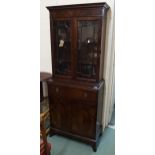 A 20th century mahogany secretaire bookcase Condition Report:Available upon request