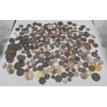 An interesting collection of coins with Chinese, Indian, Roman, Russian, U.S.A, Persian, British etc