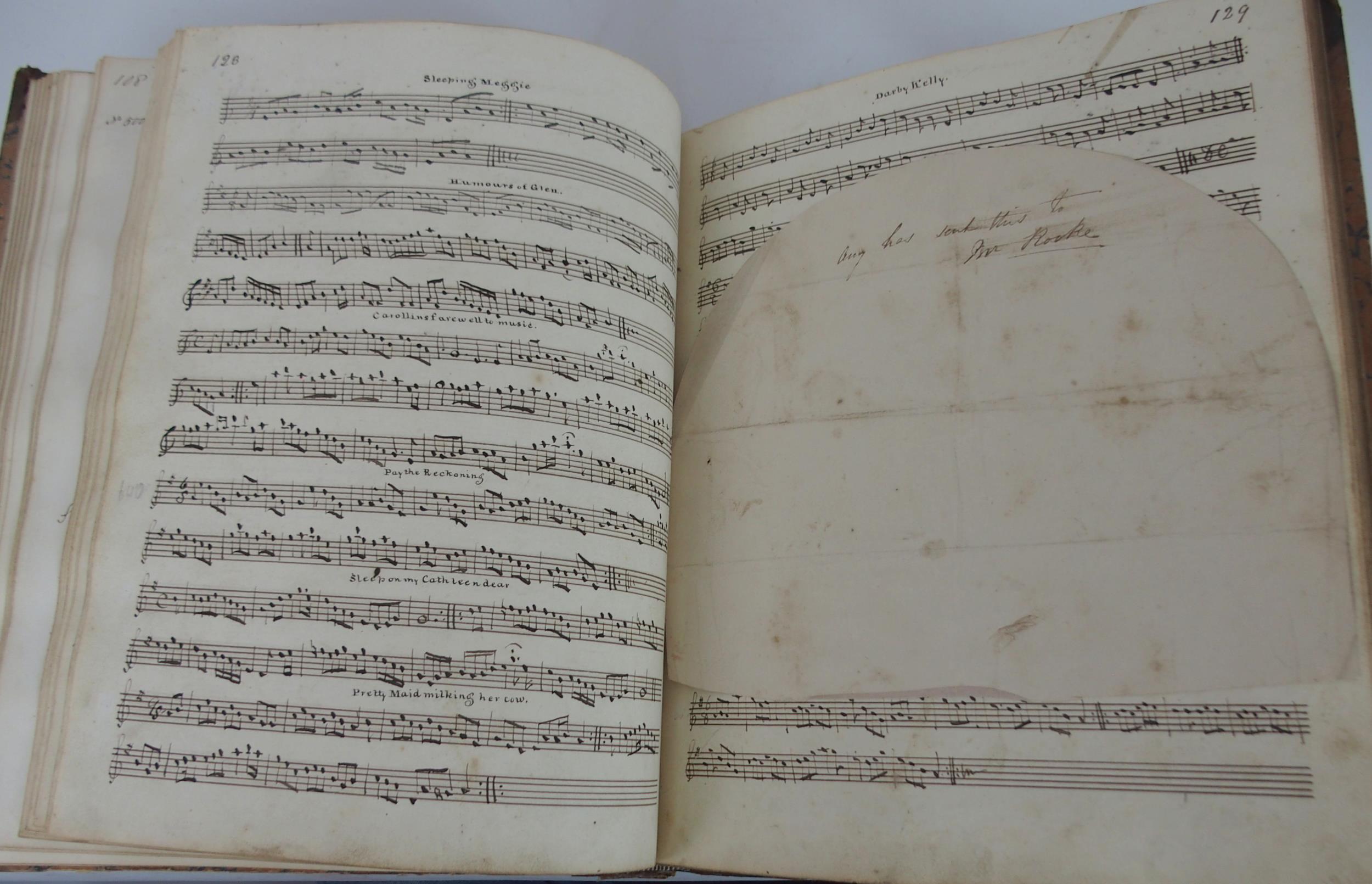 JOHN ROOK, Manuscript, Multum in Parvo or a Collection of old English, Scotch, Irish & Welsh tunes - Image 8 of 27