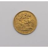 A George V gold half sovereign 1914 Condition Report:Available upon request
