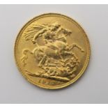 A George V gold sovereign 1912 Condition Report:Available upon request