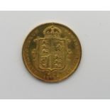 A Victoria gold Shield Half Sovereign, 1887 Condition Report:Available upon request