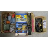 Hornby model railway, including track, structures, locomotives etc. (2 boxes) Condition Report: