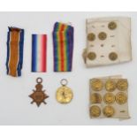 A 1914-15 Star and Victory Medal awarded to Pte C. McCarthy of the A.S.C., together with a British
