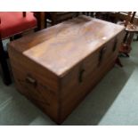 A 20th century camphorwood blanket chest stamped D.C.S. Glasgow Condition Report:Available upon