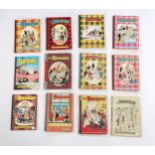 A collection of Broons books including; 1952, 1954, 1956, 1958, 60, 62, 64, 66, 68, 70, 74, 90,