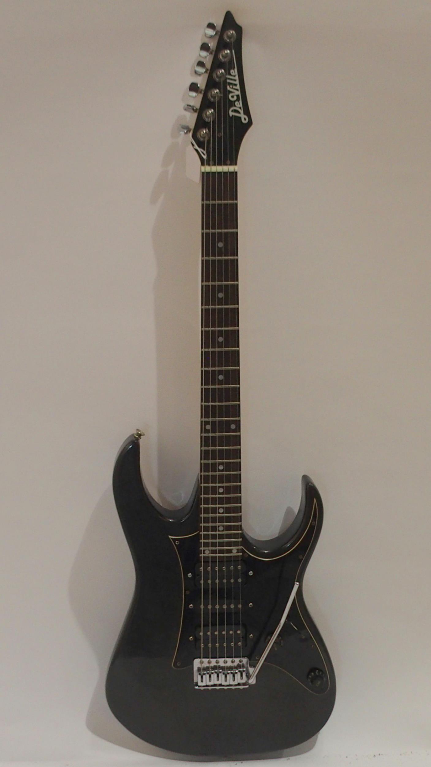 A De Ville electric guitar in black Condition Report:Available upon request