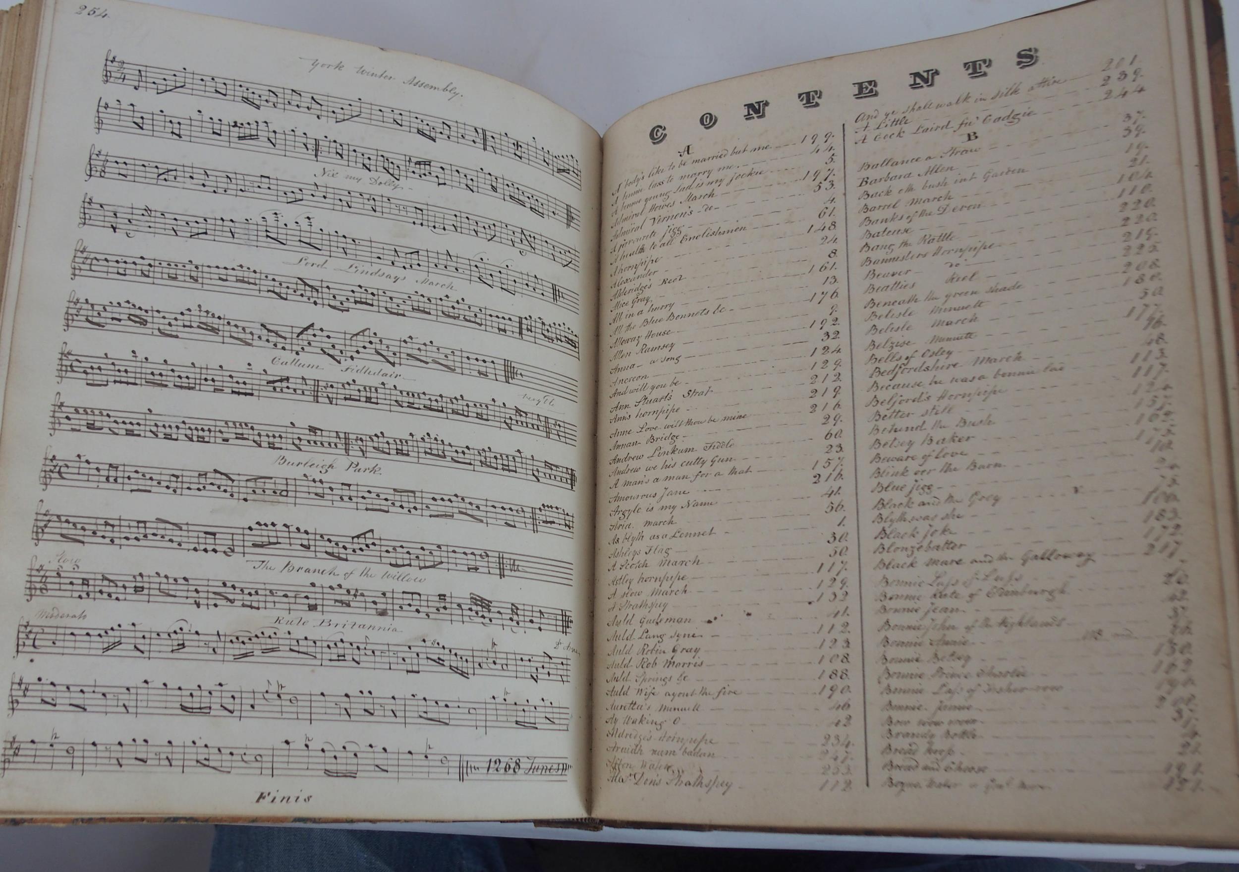 JOHN ROOK, Manuscript, Multum in Parvo or a Collection of old English, Scotch, Irish & Welsh tunes - Image 10 of 27