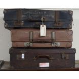 A lot of three assorted suitcases (3) Condition Report:Available upon request