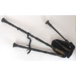DUDELSAK, A set of German medieval style two drone bagpipes Condition Report:Available upon request