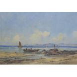 GEORGE SMITH Coastal scene with yachts, signed,oil on canvas, 24 x 35cm Condition Report:Available