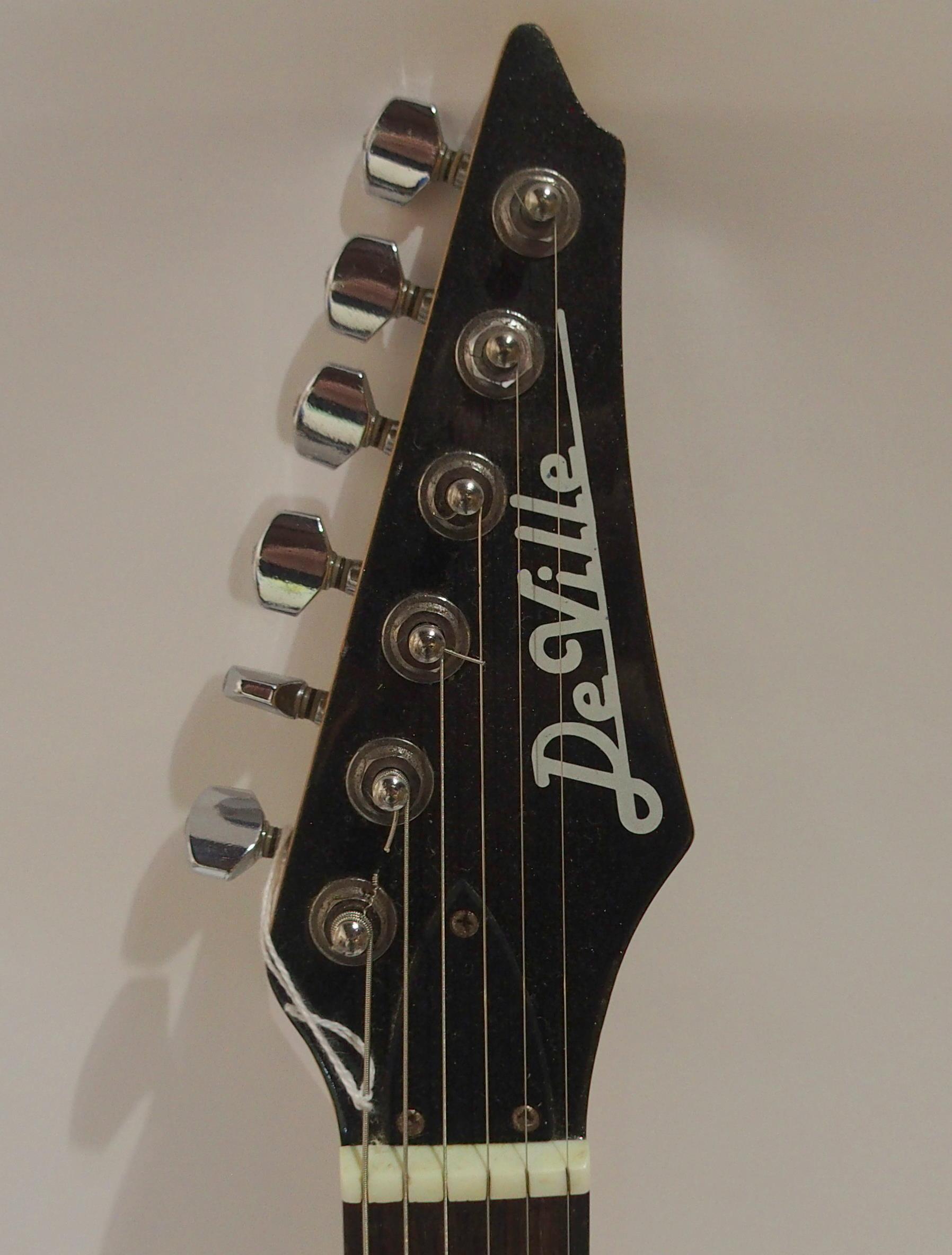A De Ville electric guitar in black Condition Report:Available upon request - Image 2 of 4