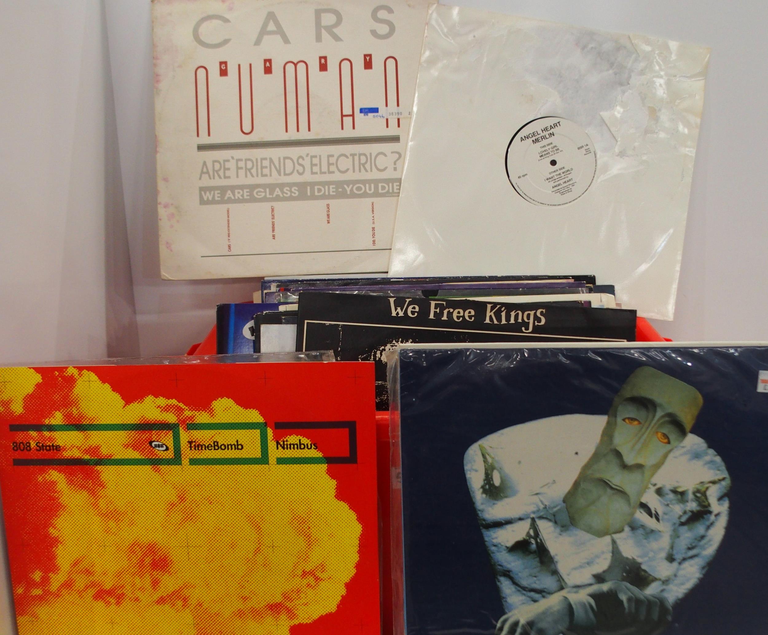 A collection of EP vinyl records with rare copies to include Kerosene, Wee Free Kings, Gary Numan, - Image 2 of 4