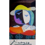 AFTER PABLO PICASSO (SPANISH 1881-1973) FEMME AU BALCON Limited Edition Lithograph on Papier des