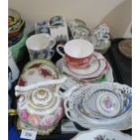 Rorstrand Eden cups and saucers, Coalport Indian Tree coffee cans and saucers and assorted other