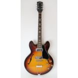 GIBSON Flatline ES-330 hollow body electric guitar circa 1966 with original fitted case Condition