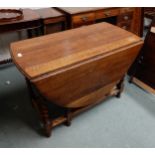 An early 20th century oak barley twist drop leaf table Condition Report:Available upon request