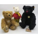 A collection of eight Steiff bears, to include a 2002 Japan Exhibition growler, another black