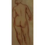 ATTRIBUTED TO BERNARD MENINSKY  NUDE STUDY  Pastel, indistinctly inscribed lower right, 55 x 58cm