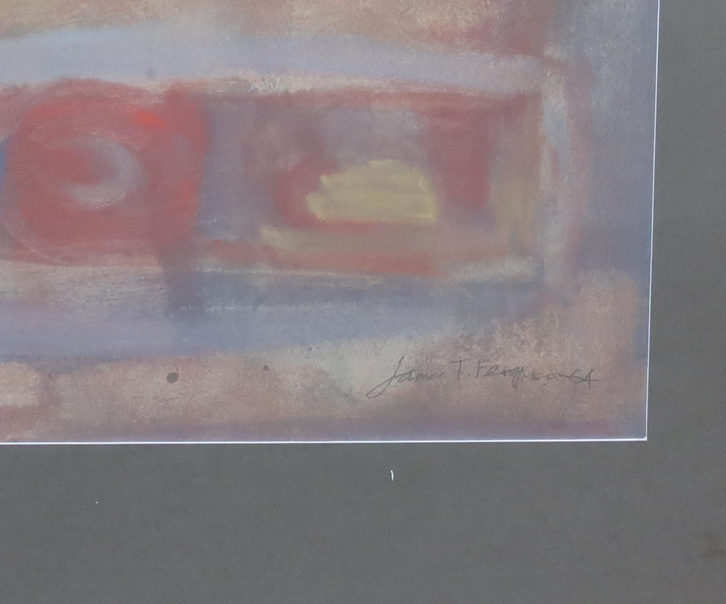 JAMES T FERGUSON (SCOTTISH)  STILL LIFES  Pastel, signed, dated, 65 x 42cm (red), 46 x 40cm ( - Image 6 of 6