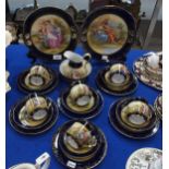 A Victoria China teaset decorated with classical figures in landscapes Condition Report:Available