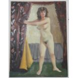 WILLIAM CROSBIE RSA RGI (1915-1999) THREE UNFRAMED NUDE STUDIES INCLUDING 'OCCASION' AND 'LE