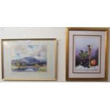A framed print of a J.K. Maxton and another framed print of a J Weir (2) Condition Report: