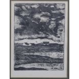 ROBERT HOUSTON Dumbarton Rock, signed, etching, 17 x 27cm and two others (3) Condition Report: