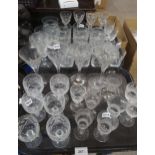 Assorted drinking glasses including Edinburgh and Stuart Condition Report:Not available for this