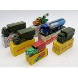 Six boxed Dinky trucks/lorries, including military and civilian examples (6) Condition Report: