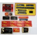 Various boxed Tri-ang model railway sets and components to include an Operating Mail Coach set,