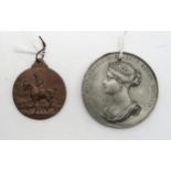 A Hunters' Improvement Society presentation medal by Frank Hyams Ltd., obverse with hunter and