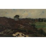 C H HAMMES Heiderug near Nijmegen, signed, oil on canvas, 50 x 80cm and KENNETH HILDREW Down a