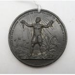ABOLITIONIST INTEREST A medal "In Commemoration of the Extinction of Colonial Slavery throughout the