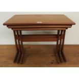 A mid 20th century teak Danish Arne Wahl Iversen for Vinde Mobelfrabrik nest of three tables, 44cm