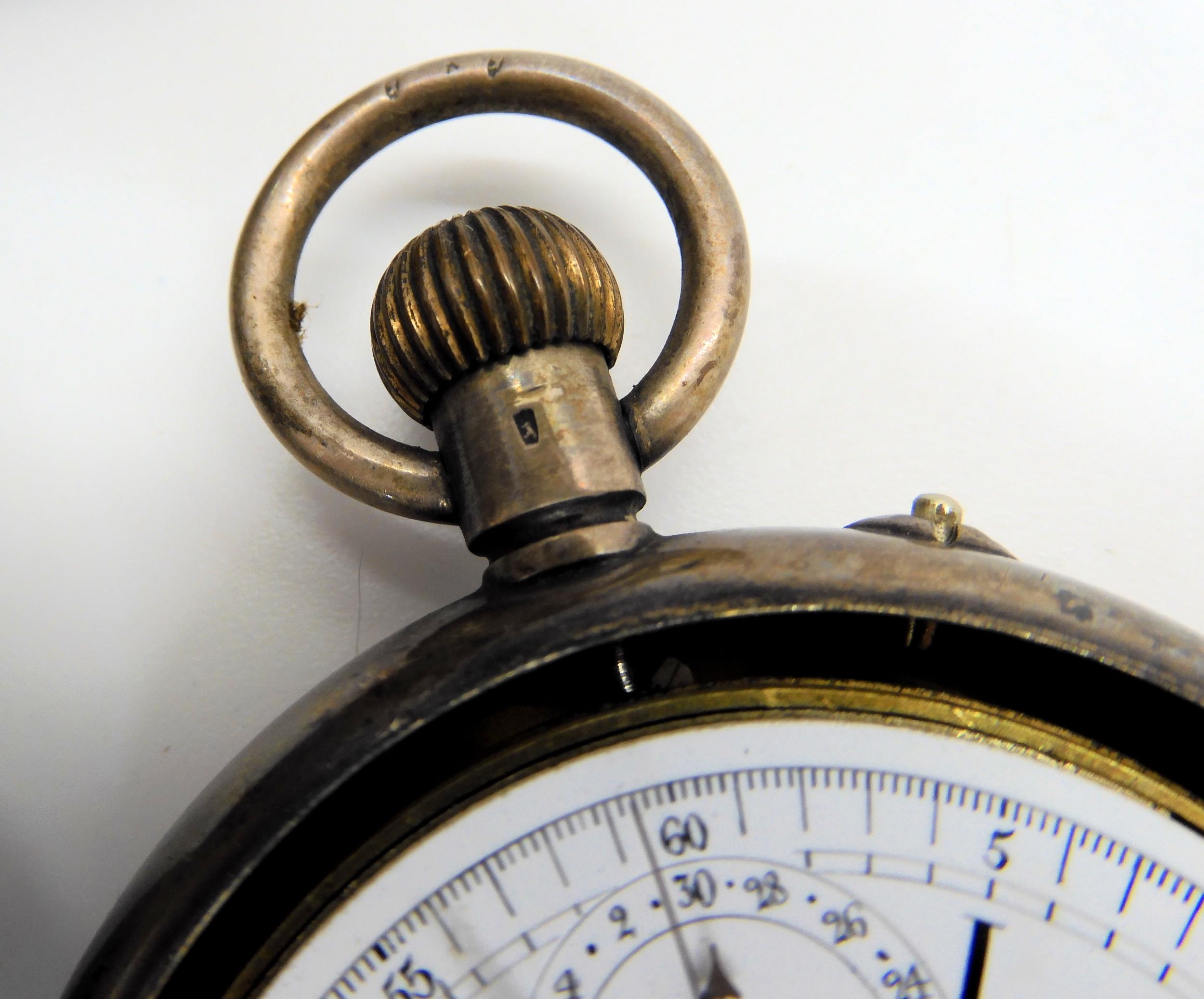 Three silver pocket watches and three wristwatches, to include an unusual continental silver - Image 5 of 7