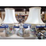 Three Poole pottery table lamps Condition Report:Available upon request