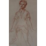 WILLIAM CROSBIE RSA RGI (1915-1999) SEATED LADY  Coloured pencil, inscribed, 25 x 15cm Condition