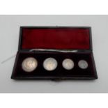 1884 MAUNDY SET, Victoria young head cased set Condition Report:Available upon request