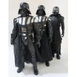 Three large Star Wars figures: Kylo Ren and two Darth Vaders, each approx. 80cm tall Condition
