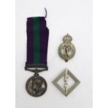 A General Service Medal with Palestine 1945-48 clasp, awarded to Const. A. Young. Pal. Police., a
