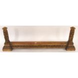 A 19th century carved giltwood beds footboard Condition Report:Available upon request