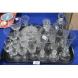 A selection of antique glassware including drinking glasses etc Condition Report:Not available for
